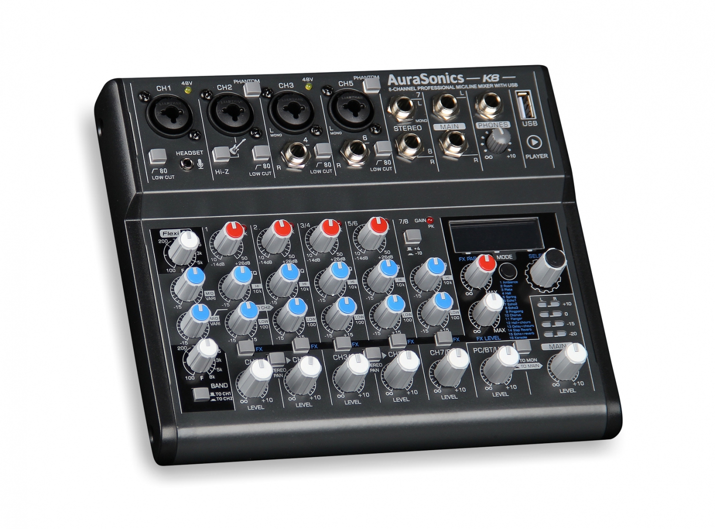 AuraSonics K8 компактный микшерный пульт в Красногорске