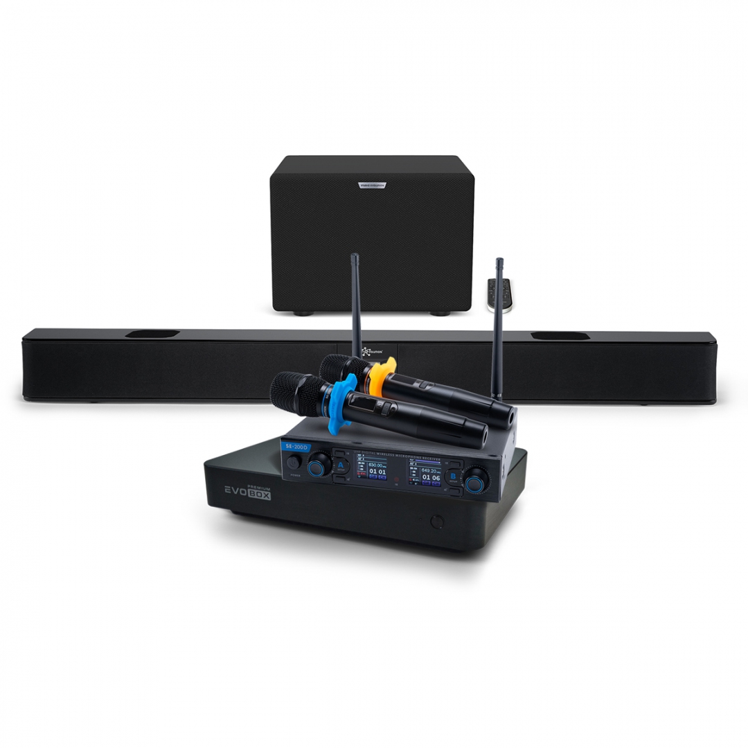 Hi-End караоке-система EVOBOX Premium + EvoSoundBar (саундбар с караоке) в Красногорске