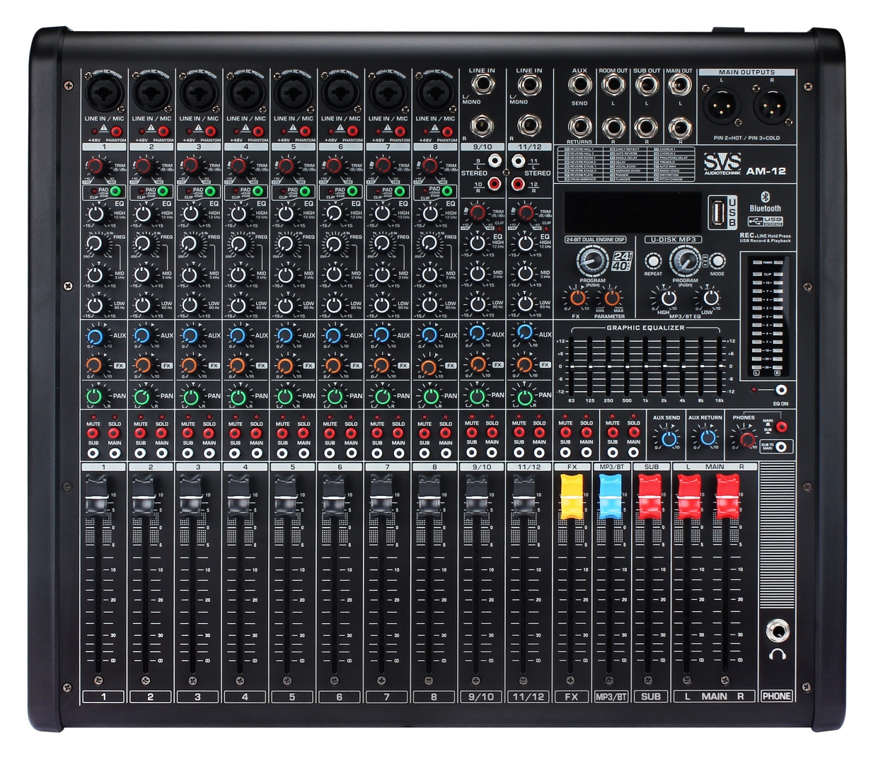 SVS Audiotechnik mixers AM-12 Микшерный пульт аналоговый, 12-канальный в Красногорске