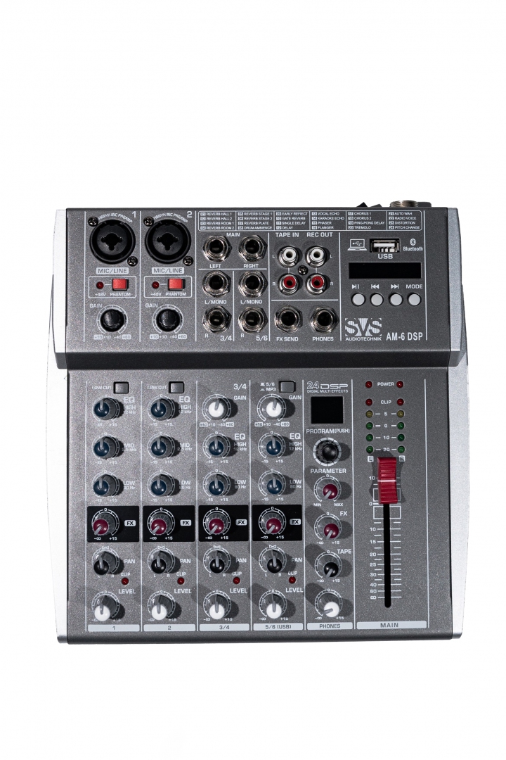 SVS Audiotechnik mixers AM-6 DSP Микшерный пульт аналоговый, 6-канальный SVS Audiotechnik mixers в Красногорске